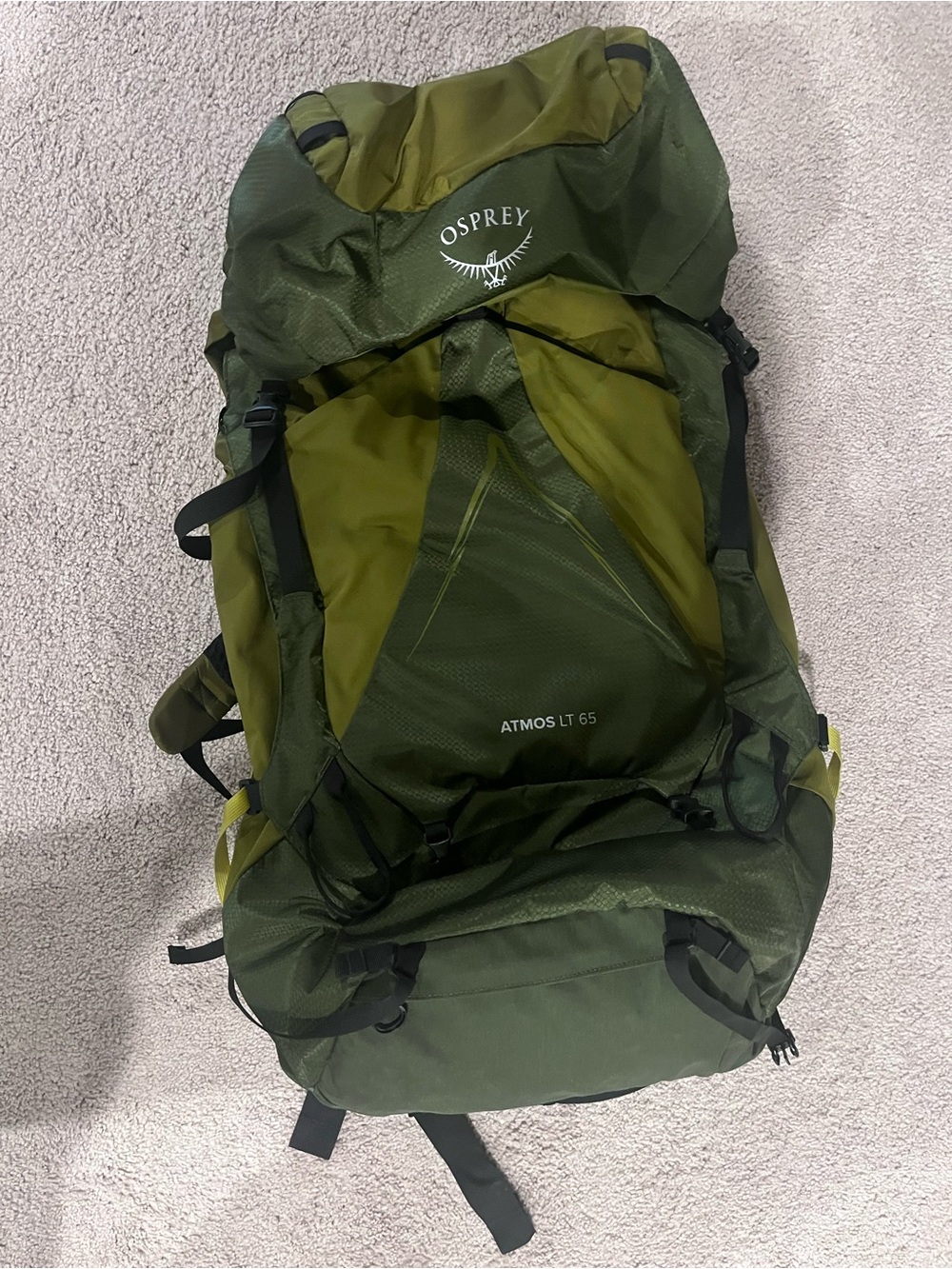Osprey Atmos AG LT 65 Only Used Once EXCELLENT Backpacking Pack 4.245lb 68L L/XL